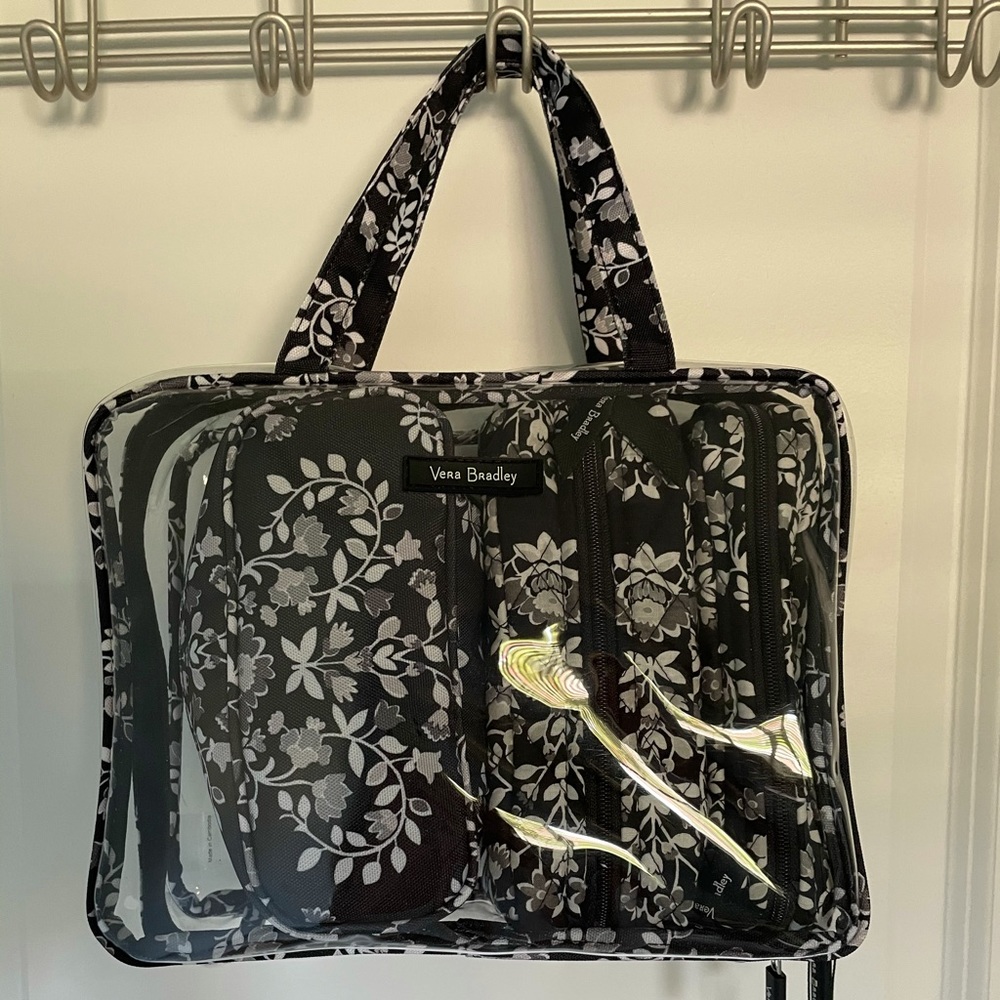 Vera Bradley 4 piece cosmetic organizer